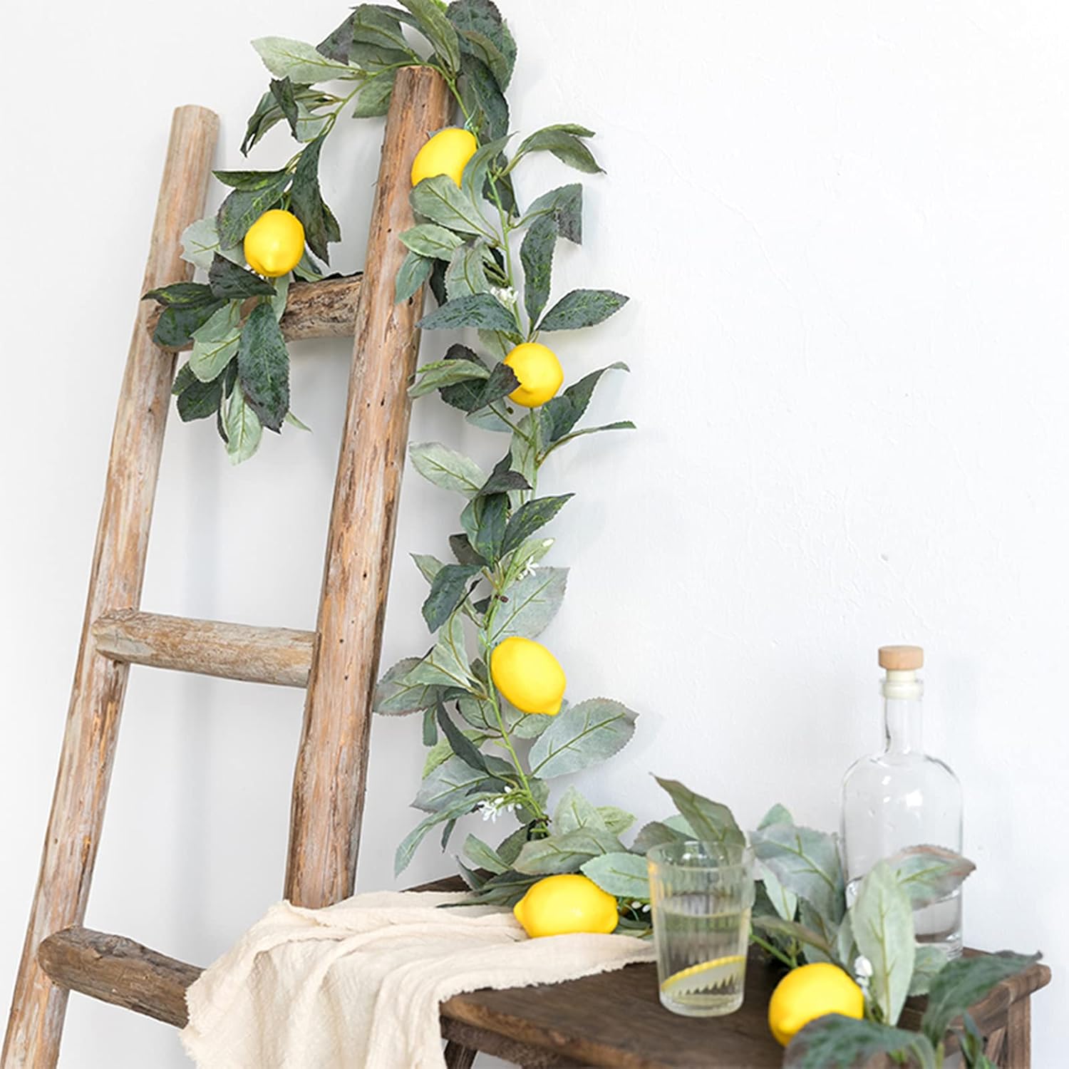 WYSRJ Artificial Lemon Garland 6 Ft Front Door Decor