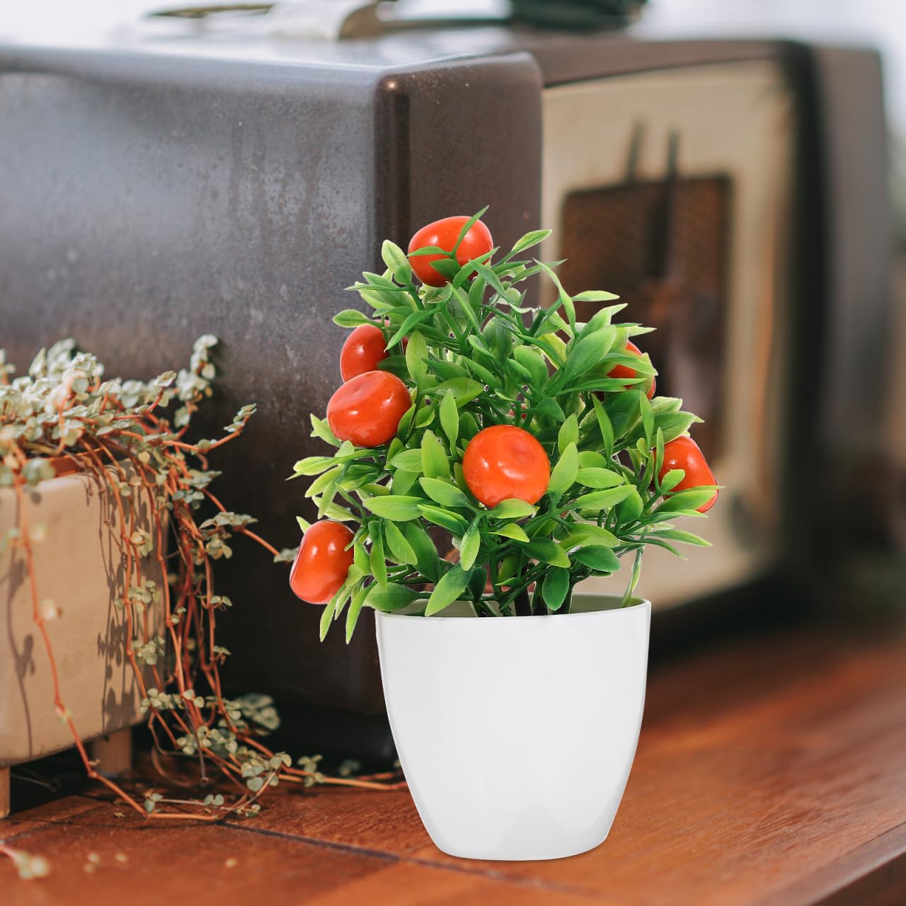 MERRYHAPY 2Pcs Artificial Fruit Tree Bonsai Decoration