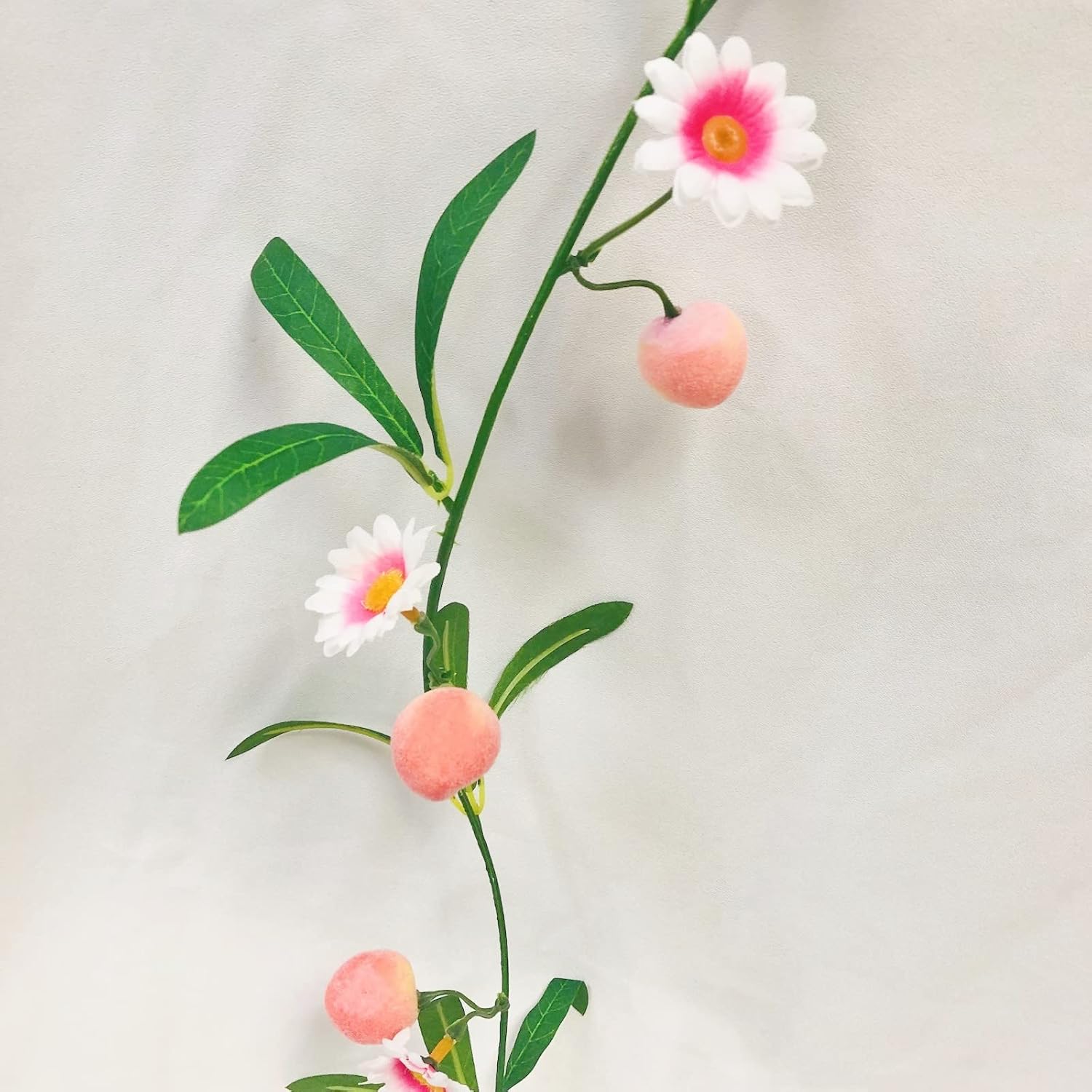 Artificial Peach Hanging Vine Garland for Home Decor