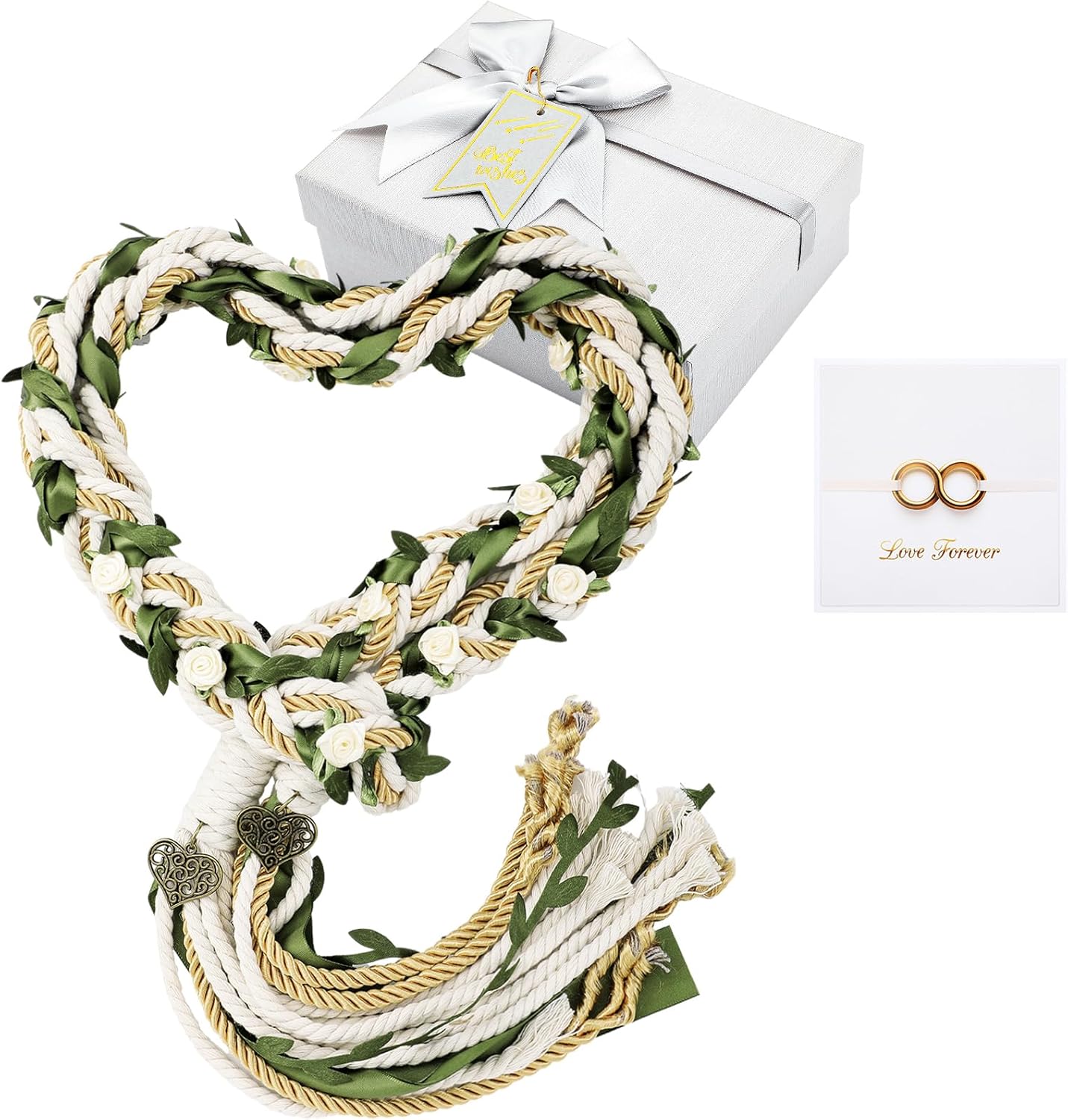 ReliThick Wedding Lasso Handfasting Cord Set with Pendant