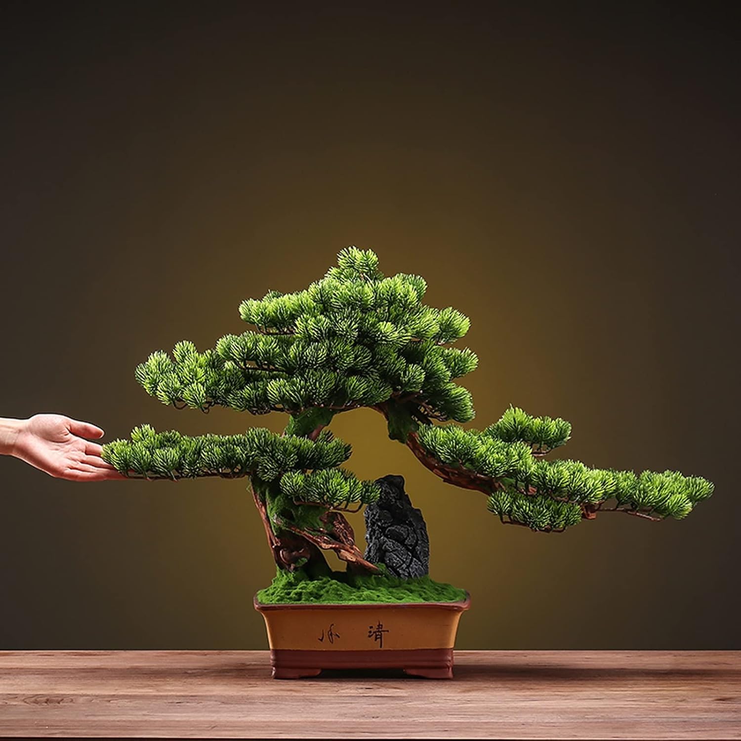 Artificial Cedar Tree Ceramic Pot Decor for Home Office