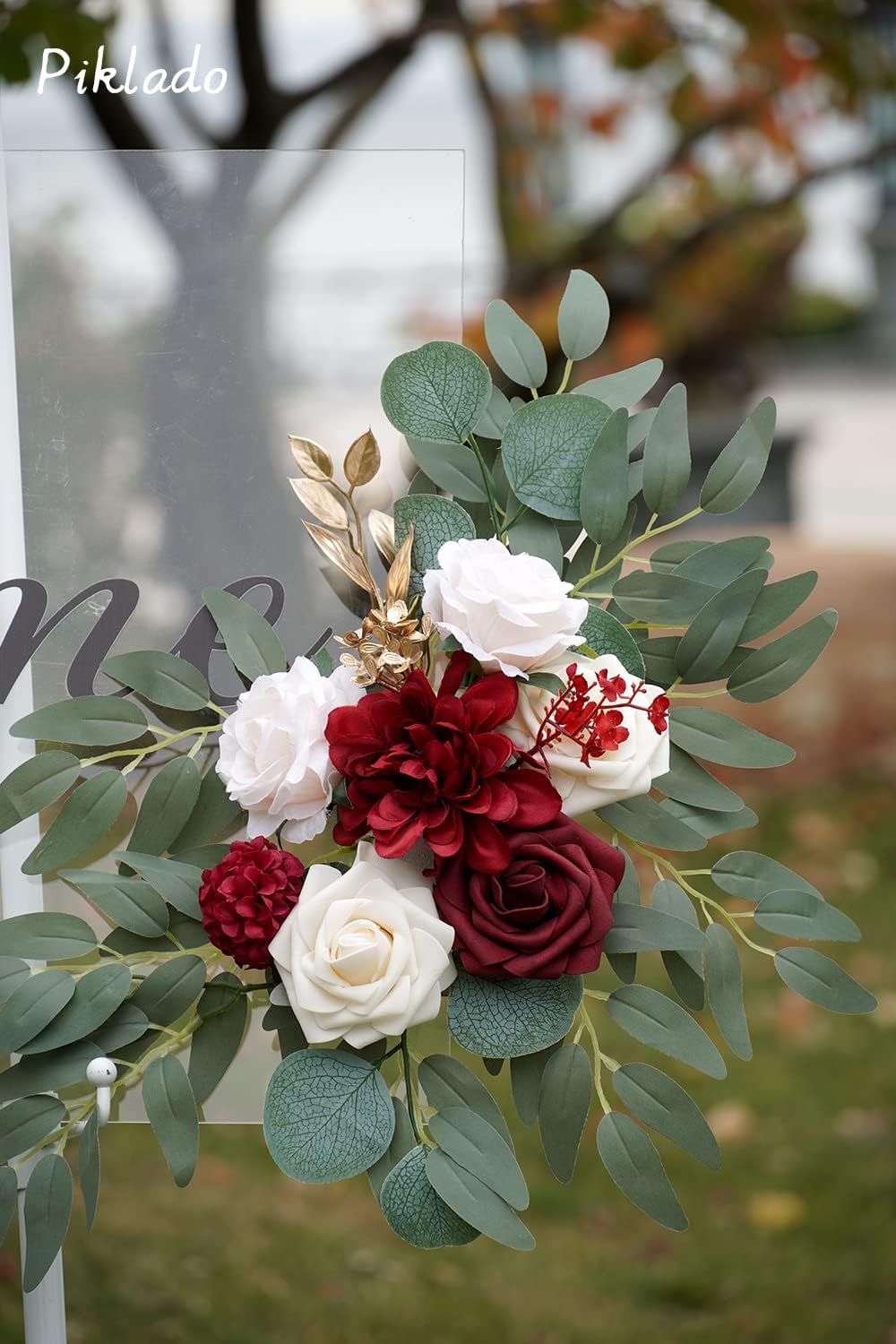Faux Flower Swag Set of 2 for Wedding Welcome Signs