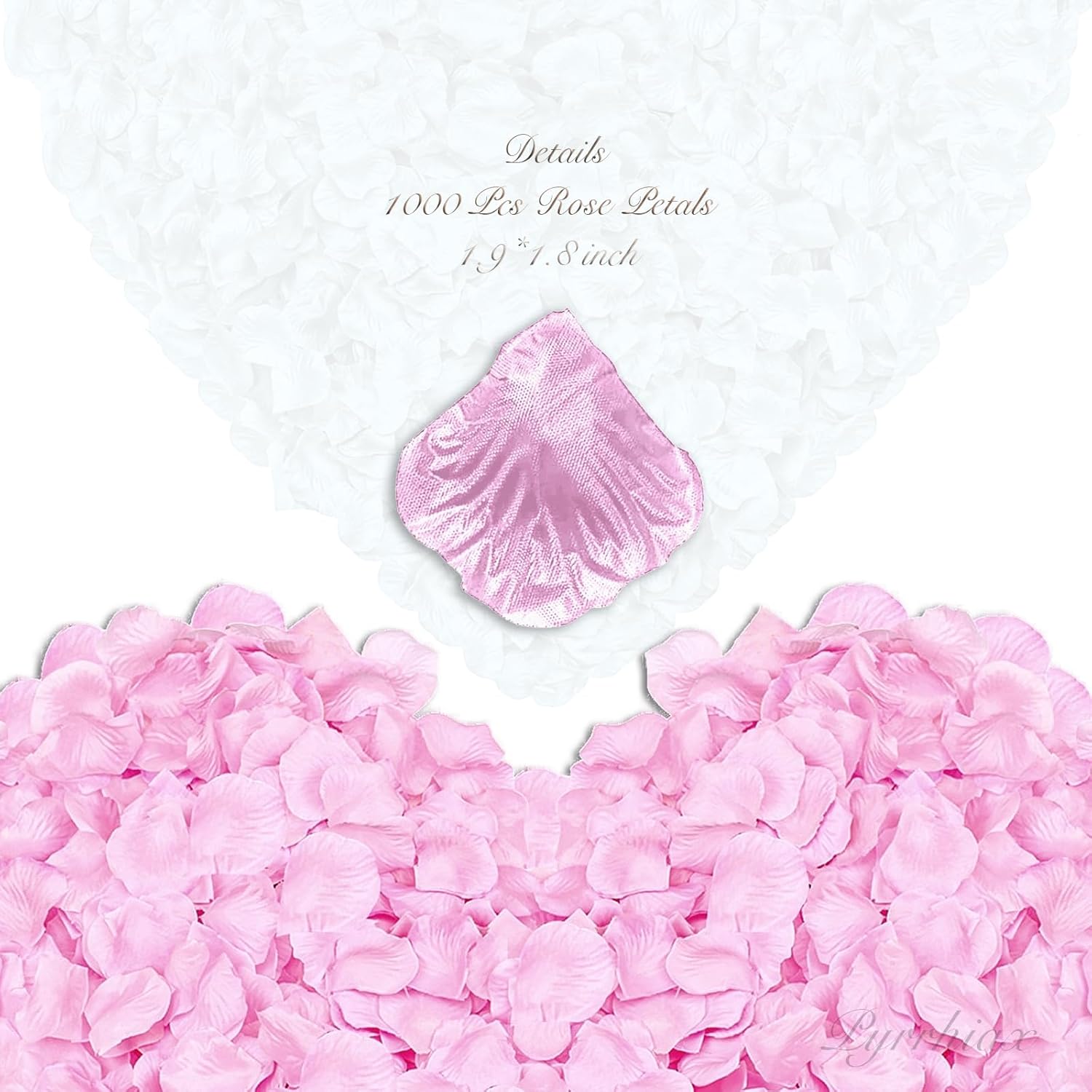 1000 Pieces Silk Rose Petals Artificial Flowers Light Pink