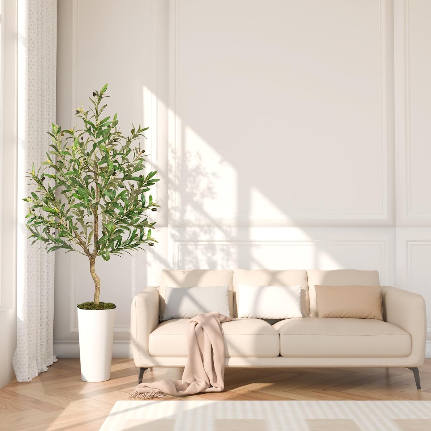 Vitalismo Artificial Olive Tree 5ft Tall Indoor Decor Tree