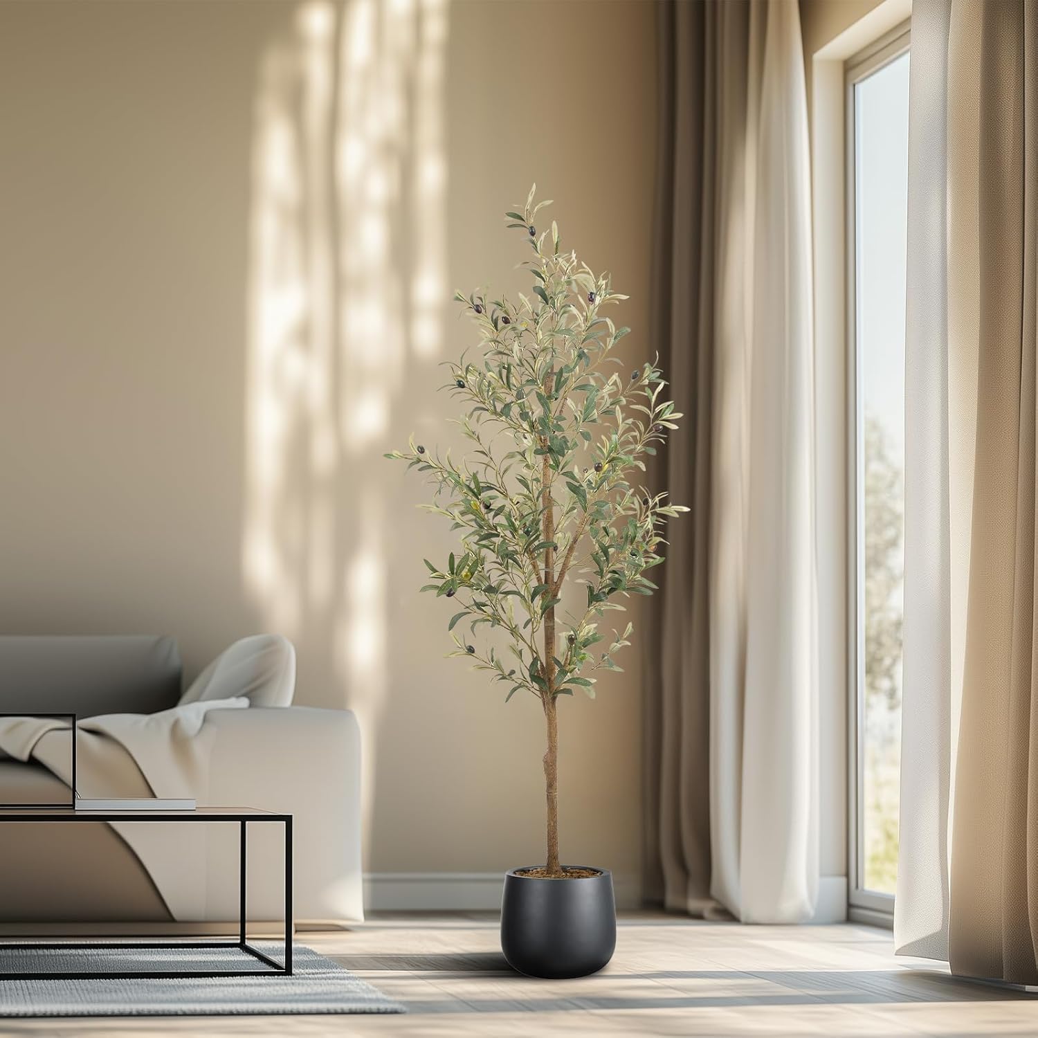 Lush Artificial Olive Tree 5FT Tall 1Pack