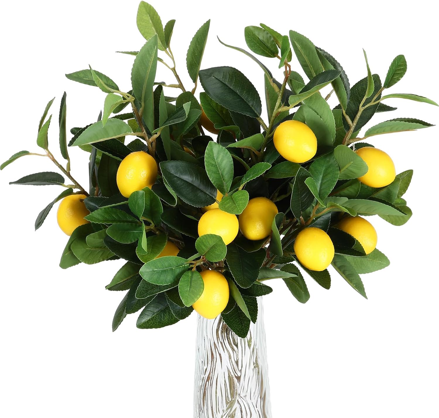 Giegxin 6 Pcs Artificial Lemon Branches 18 Inch Decor