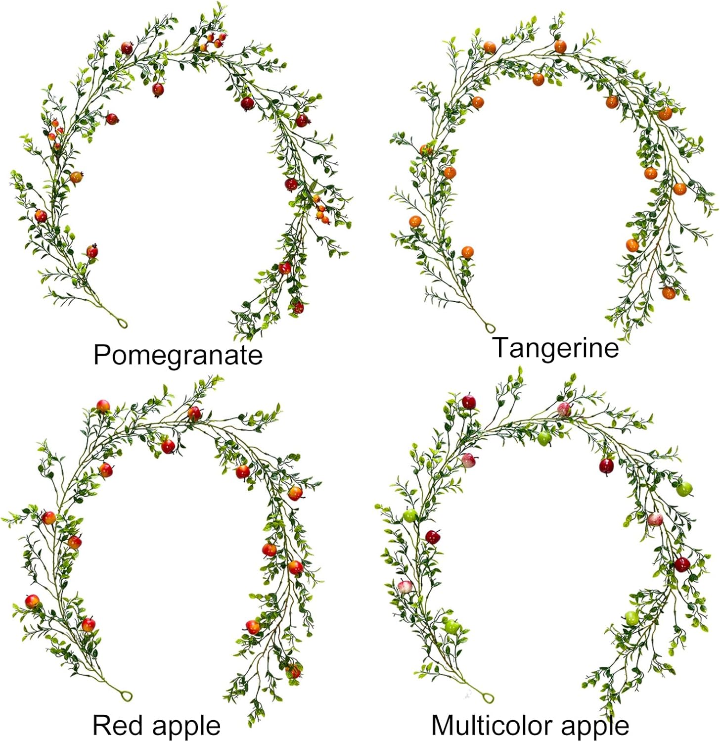 LKPOMI 62 Feet Artificial Fruit Garland