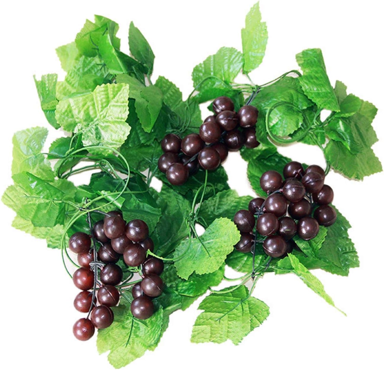 ASkinds 5Pcs Artificial Grapes Vines Leaves Garland