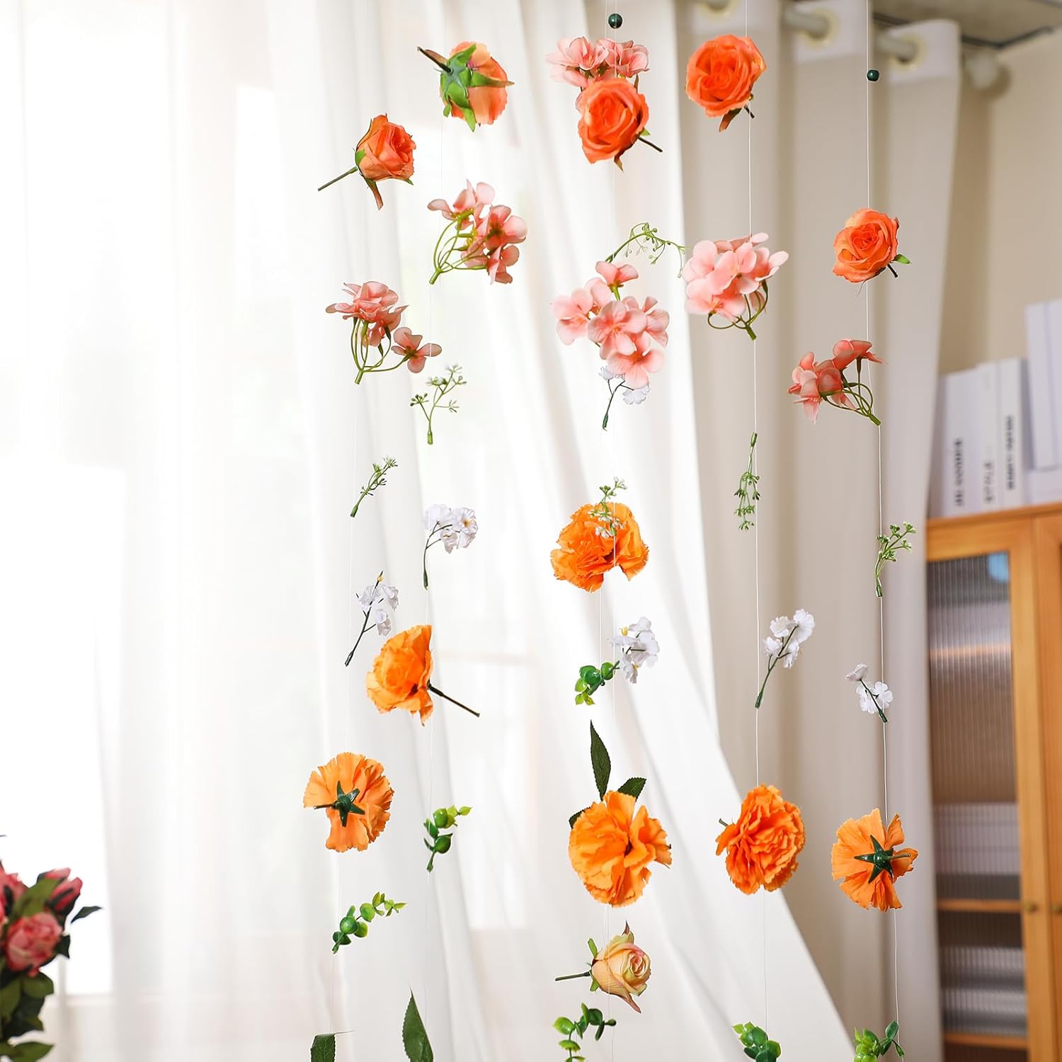 XunYee 6 Pcs 354 Ft Flower Garlands Wildflower Decor