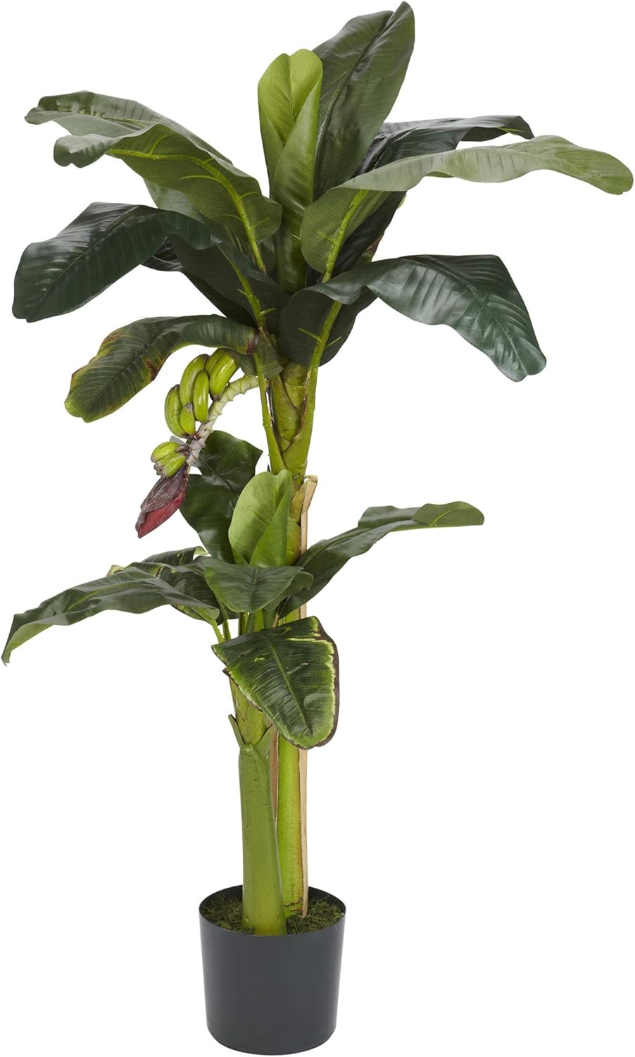 Nearly Natural 5ft 3ft Banana Silk Tree with Bananas