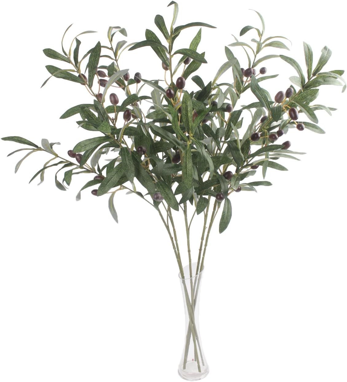 Artificial Olive Branches 5pcs 28 Inch Realistic