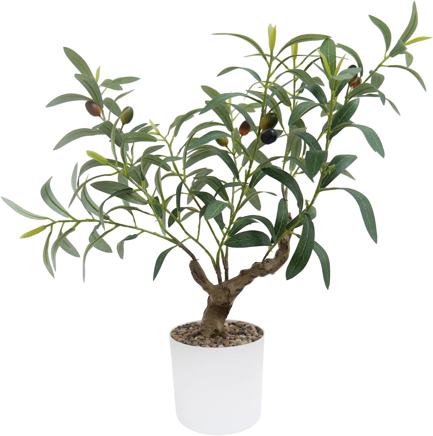 Small Artificial Olive Tree 20 Inch Table Top Decor