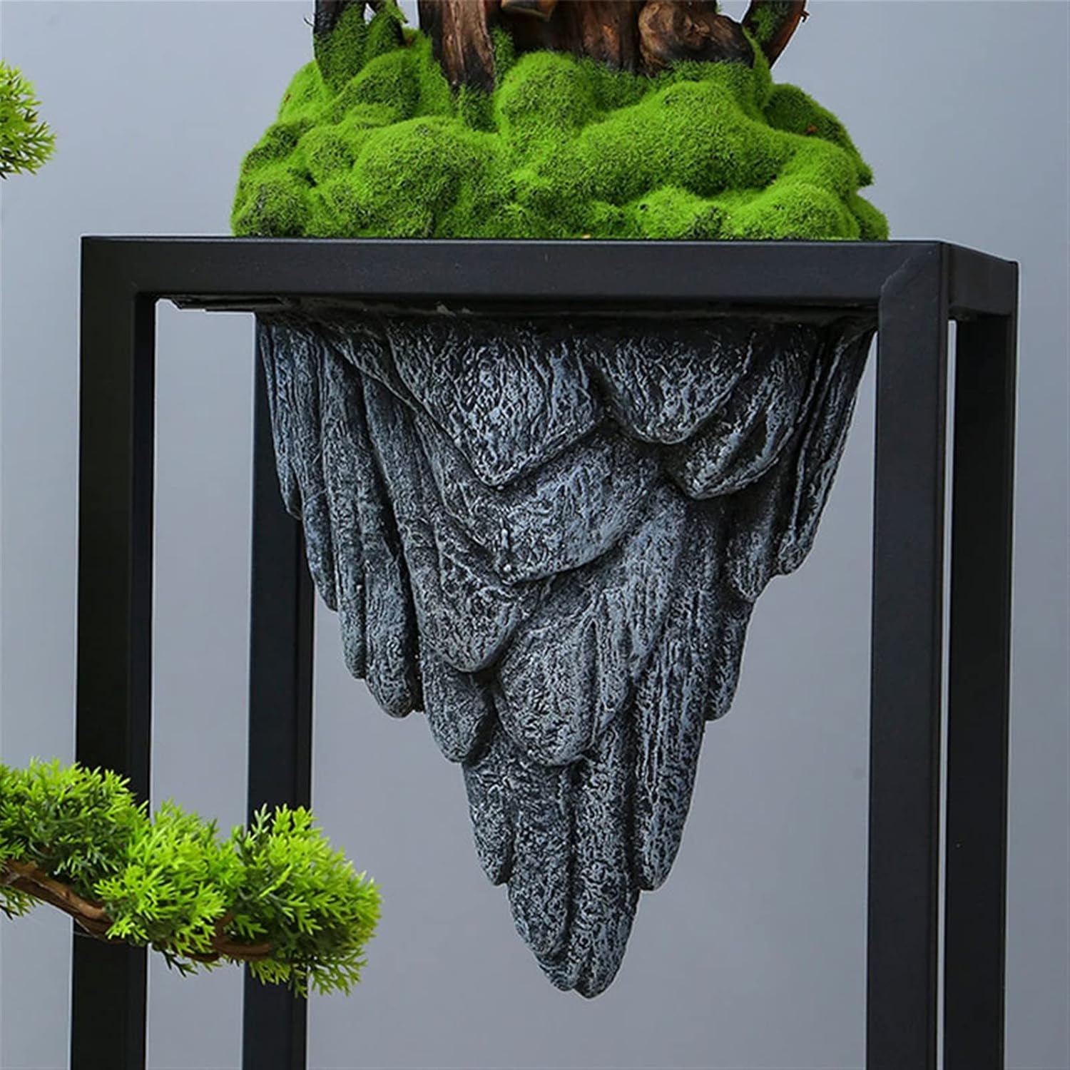 FAFACAI Artificial Bonsai Pine Tree - Gray