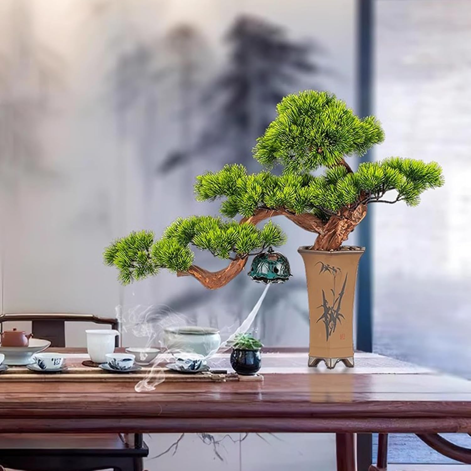 FAFACAI Artificial Bonsai Tree Gray