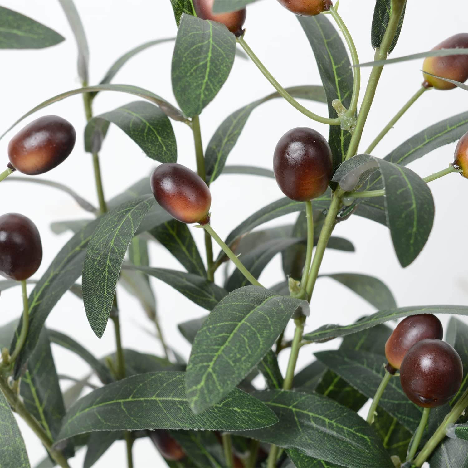 SzJias Artificial Olive Branches Faux Plants for Vases