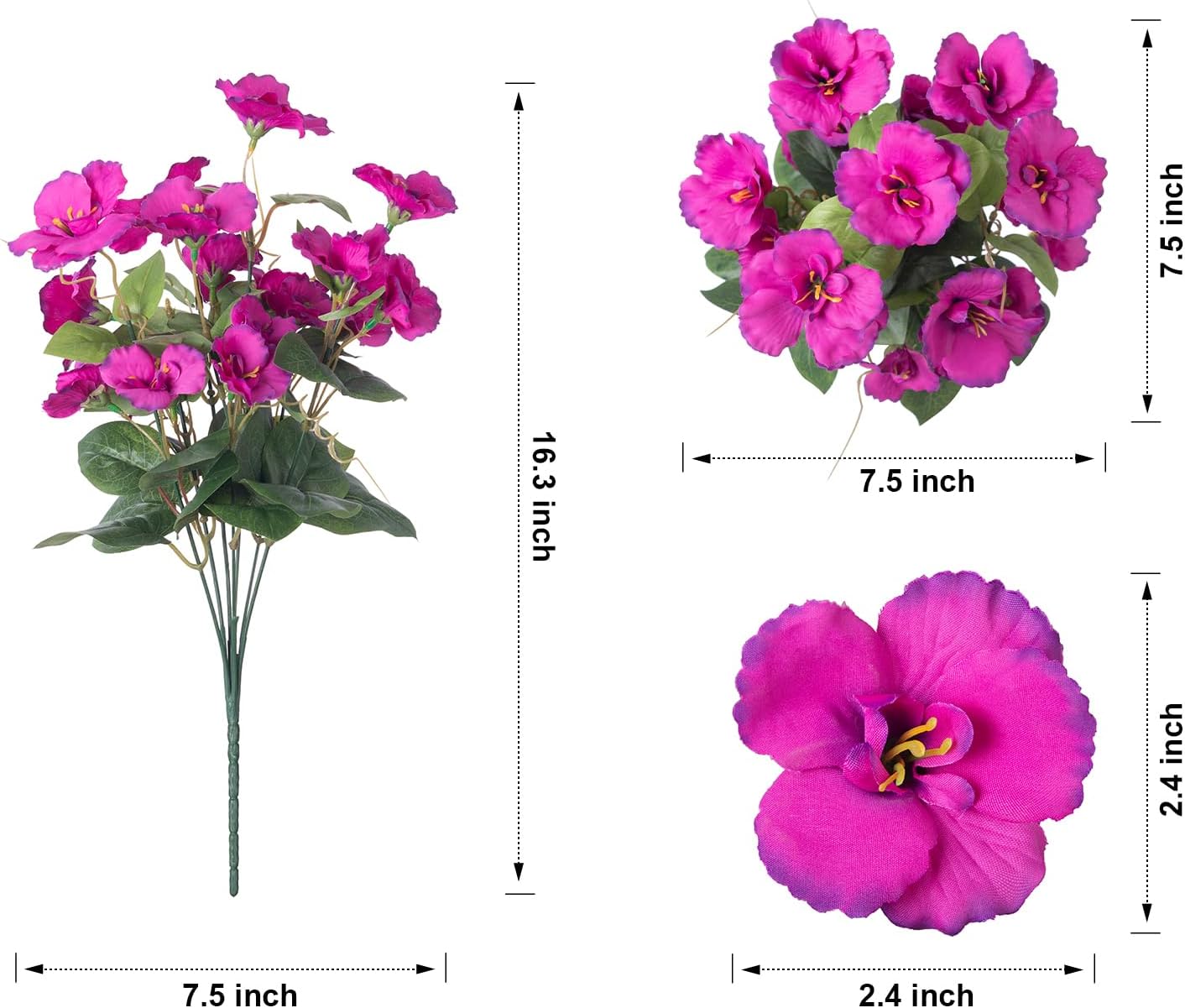 Hibiscus Artificial Flowers for Outdoor Decor