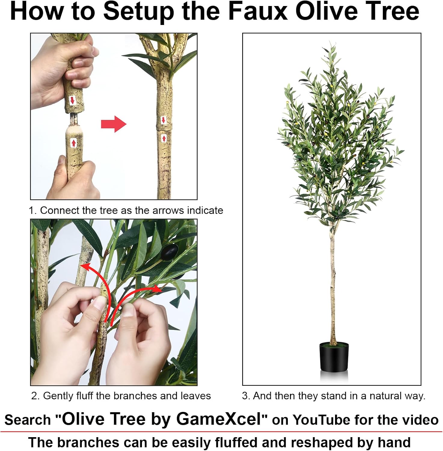 6FT Olive Tree Artificial Indoor Decor