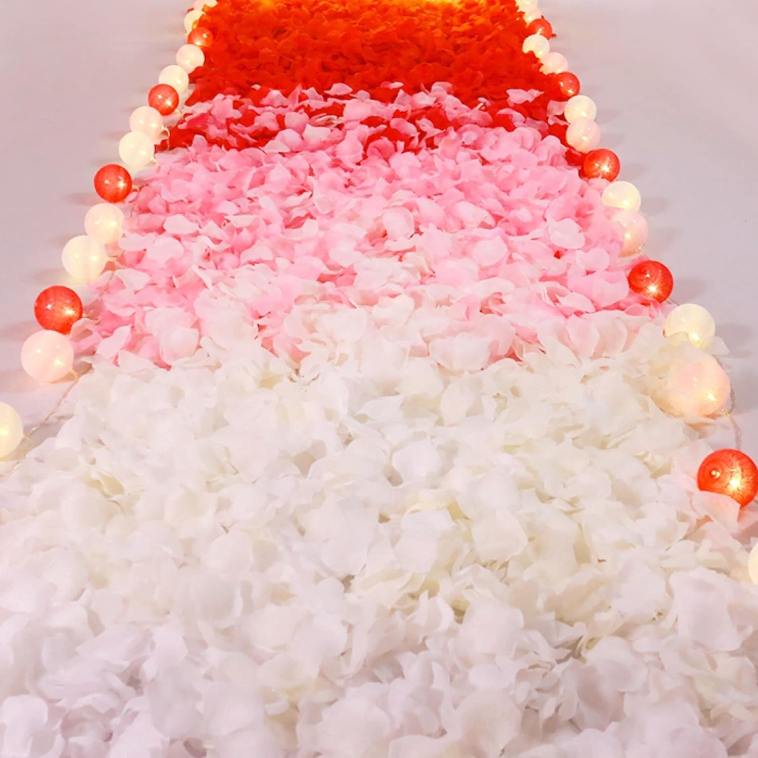 Rose Petals Ivory 1200pcs Artificial Silk Flower Petals for Wedding Centerpieces