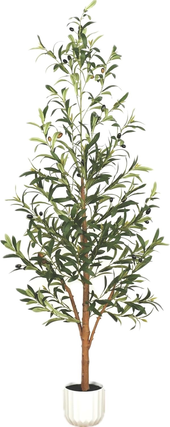 Realistic 5ft Artificial Olive Tree with Pot
