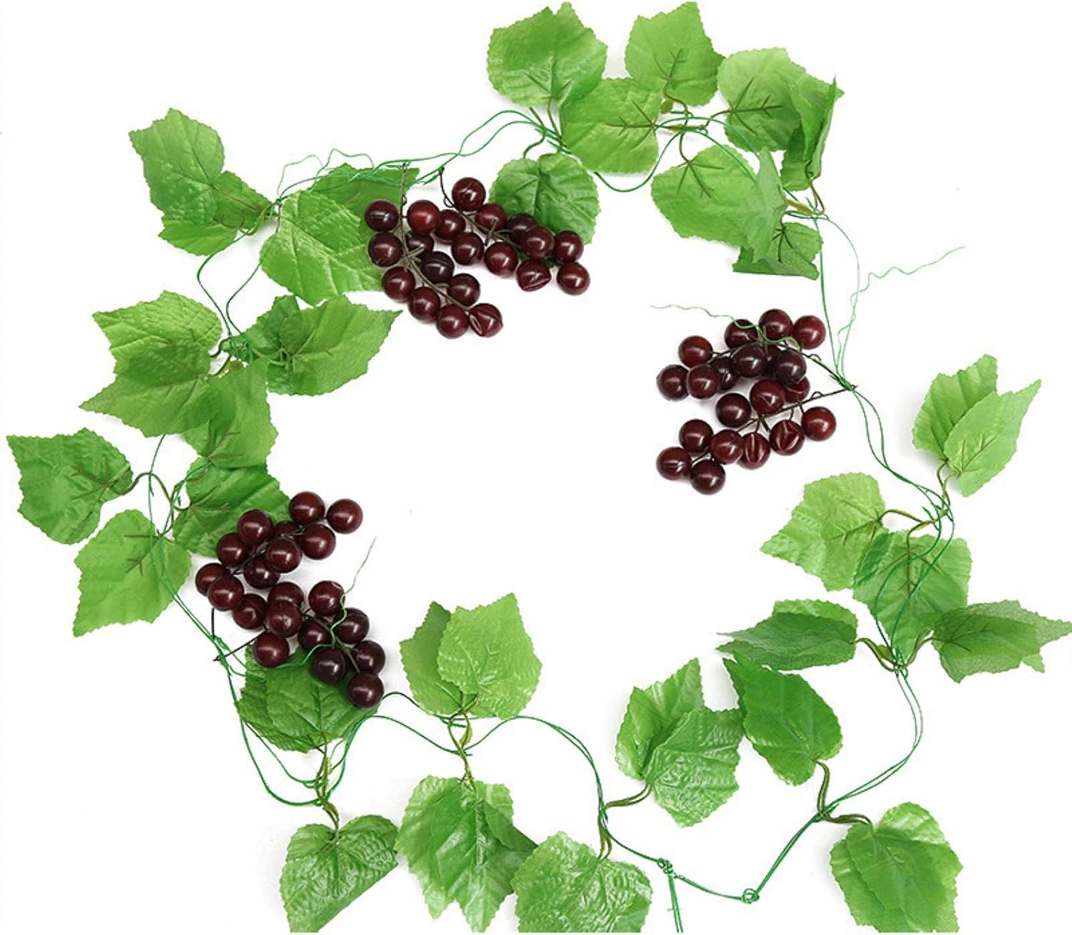 ASkinds 5Pcs Artificial Grapes Vines Leaves Garland