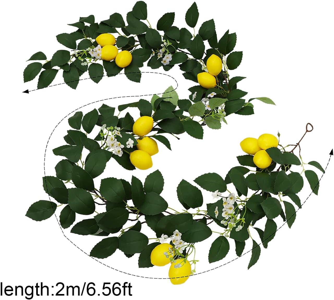 65 Ft Artificial Lemon Garland for Home Decor