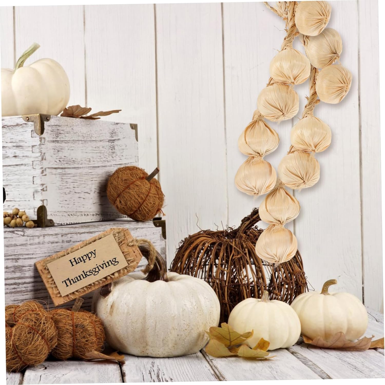 Homoyoyo Realistic Artificial Garlic Hanging Decor
