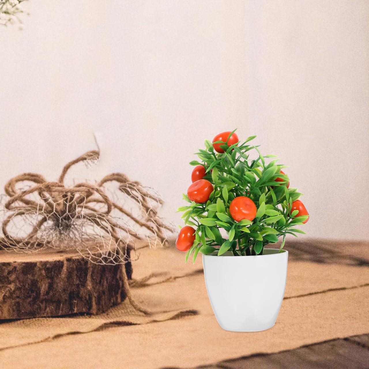 MERRYHAPY 2Pcs Artificial Fruit Tree Bonsai Decoration