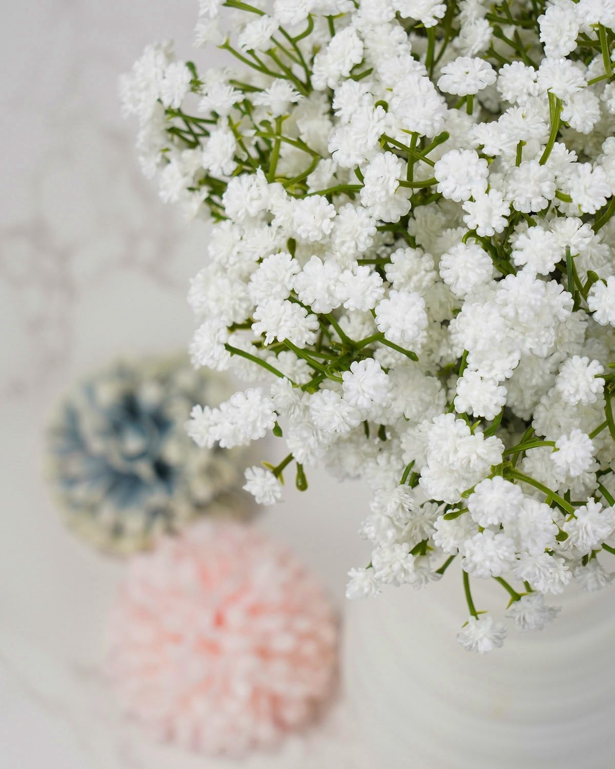 24Pcs Artificial Babys Breath Flowers for Wedding Decor DIY