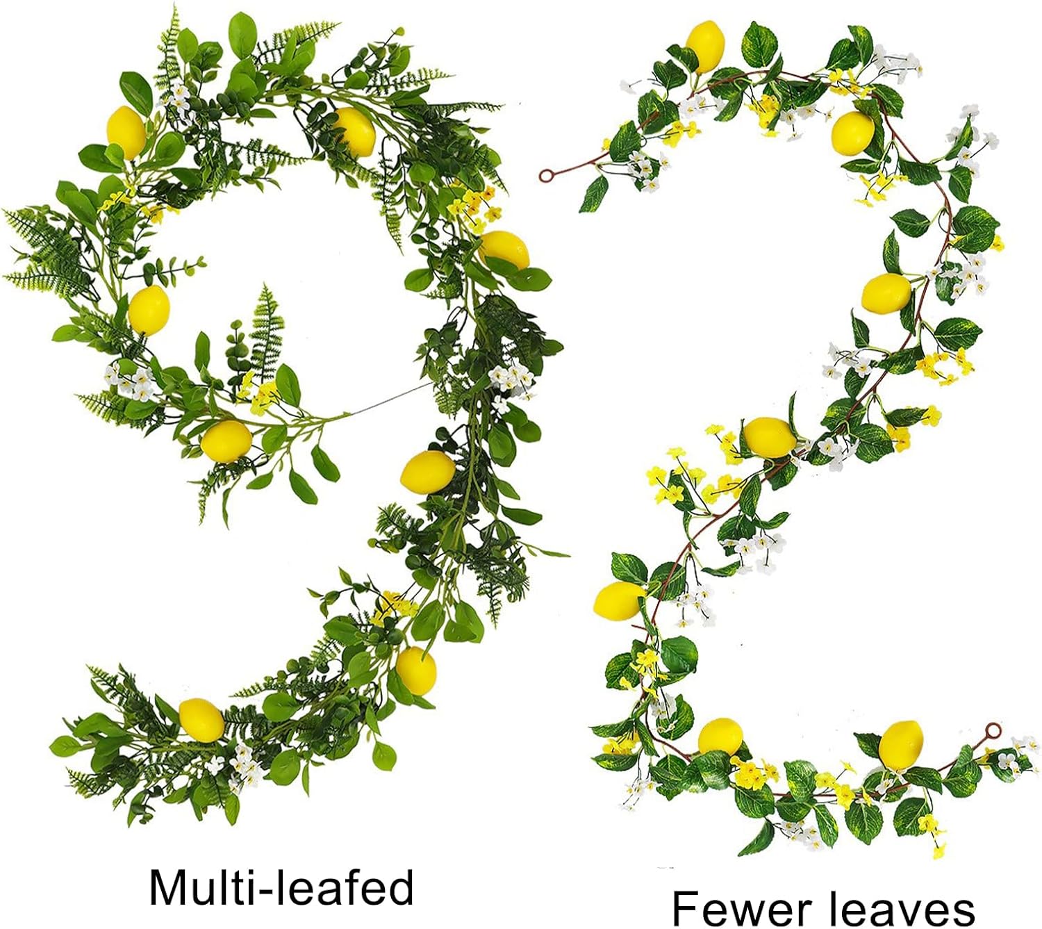Firlar 2 Pcs Artificial Lemon Garland Vines 787 Inch