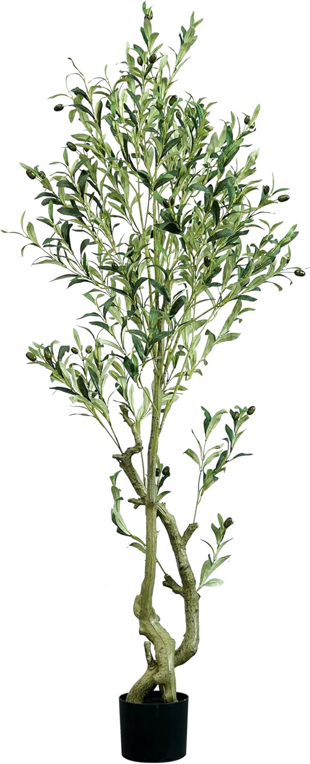 Quibbay 5FT Artificial Olive Tree with Lifelike Fruits