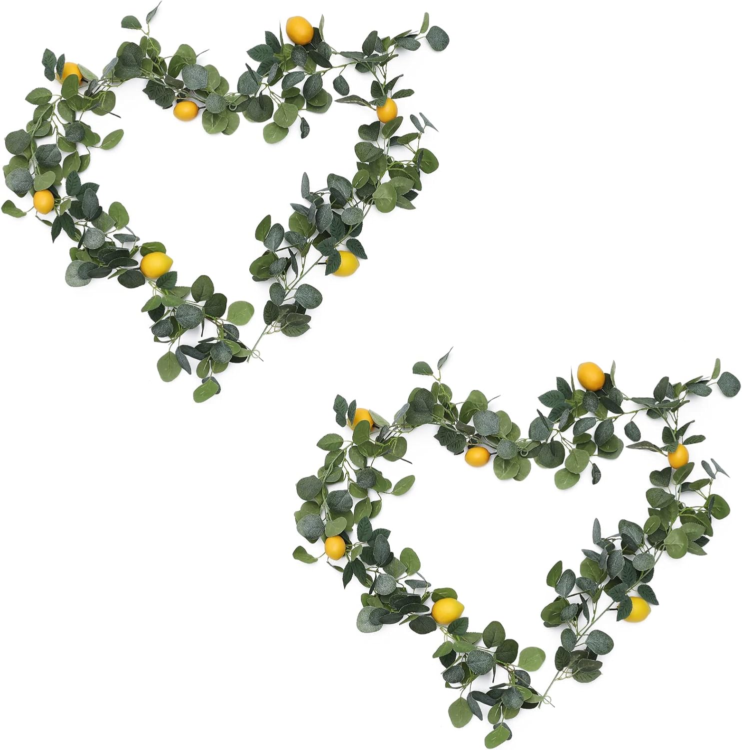 FQQWEE 2Pcs Artificial Lemon Garland for Home Wedding Decor