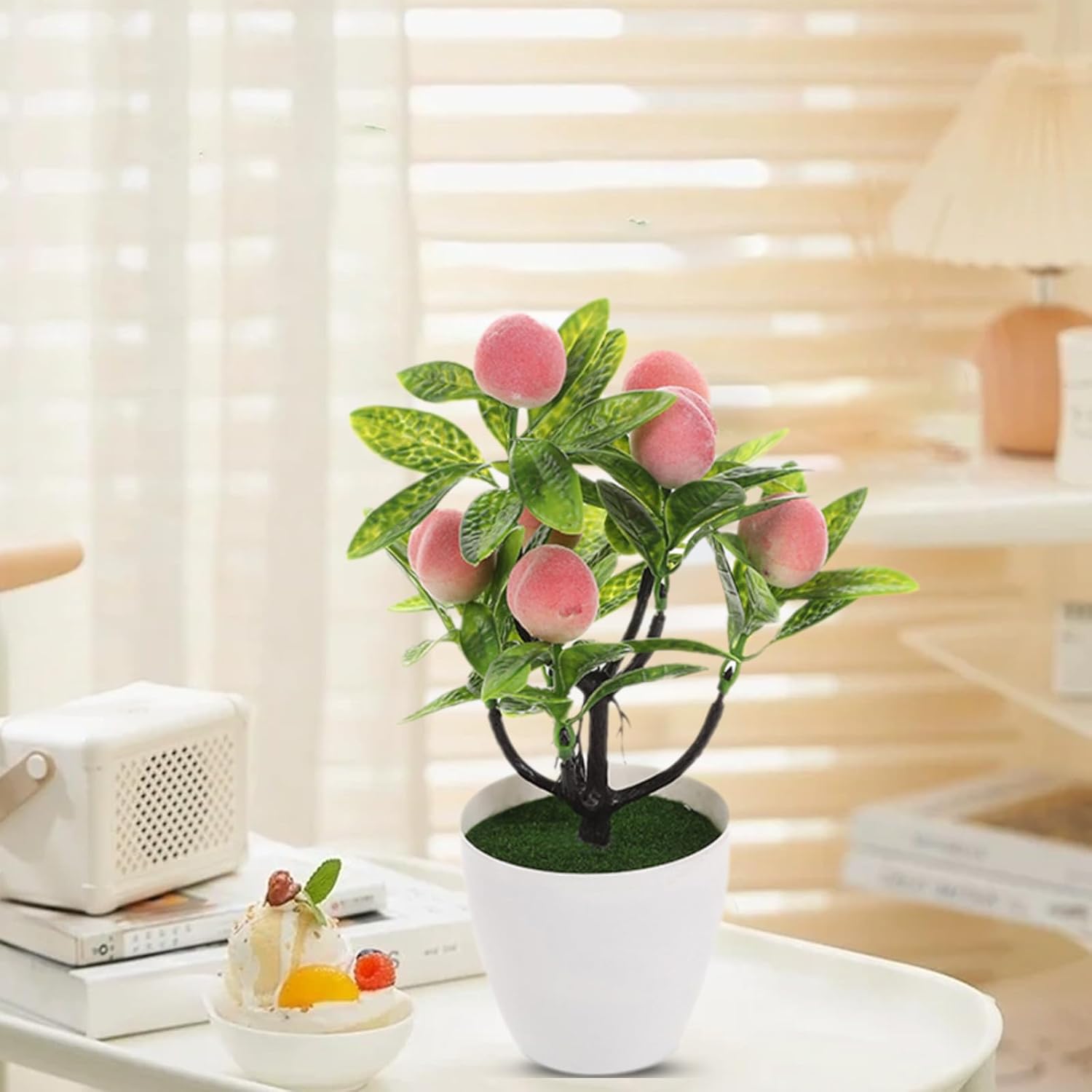 VIVIANYO HD Mini Artificial Fruit Tree with Pot
