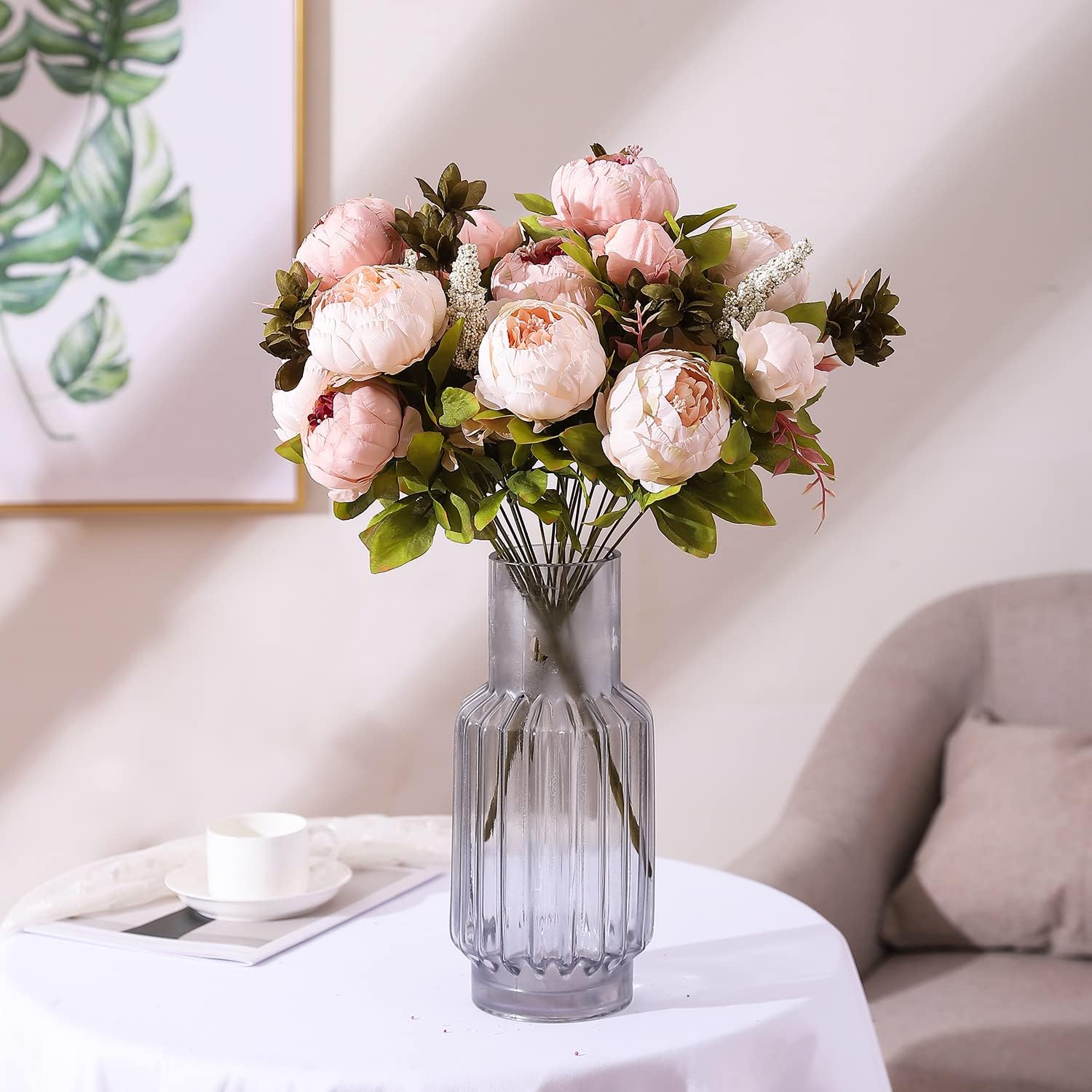 Duovlo Artificial Peony Flowers Wedding Home Decor