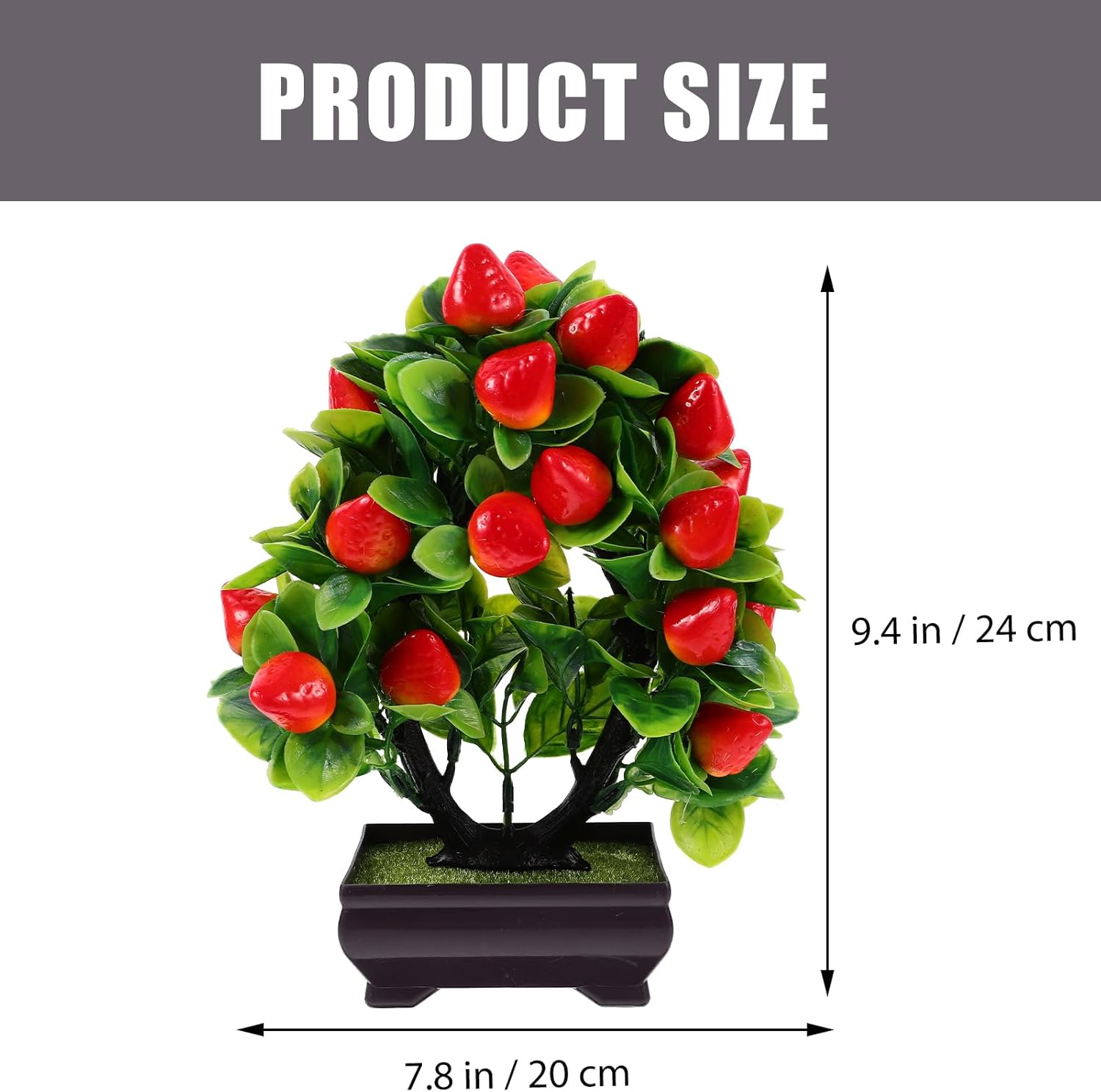 Abaodam Artificial Strawberry Tree Potted Plant