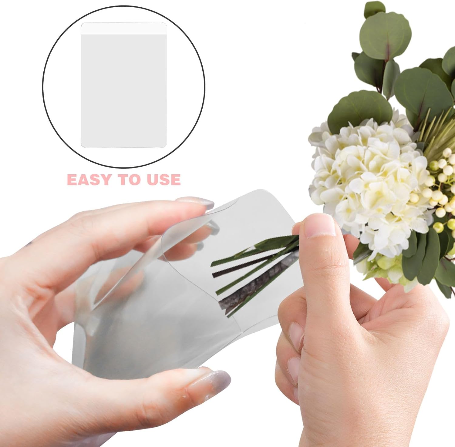 CANIPHA 20Pcs Clear Pocket Boutonniere Holder