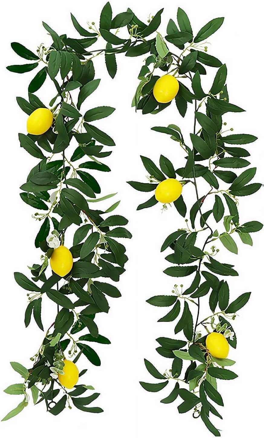 6 Ft Artificial Lemon Garland for Home Decor