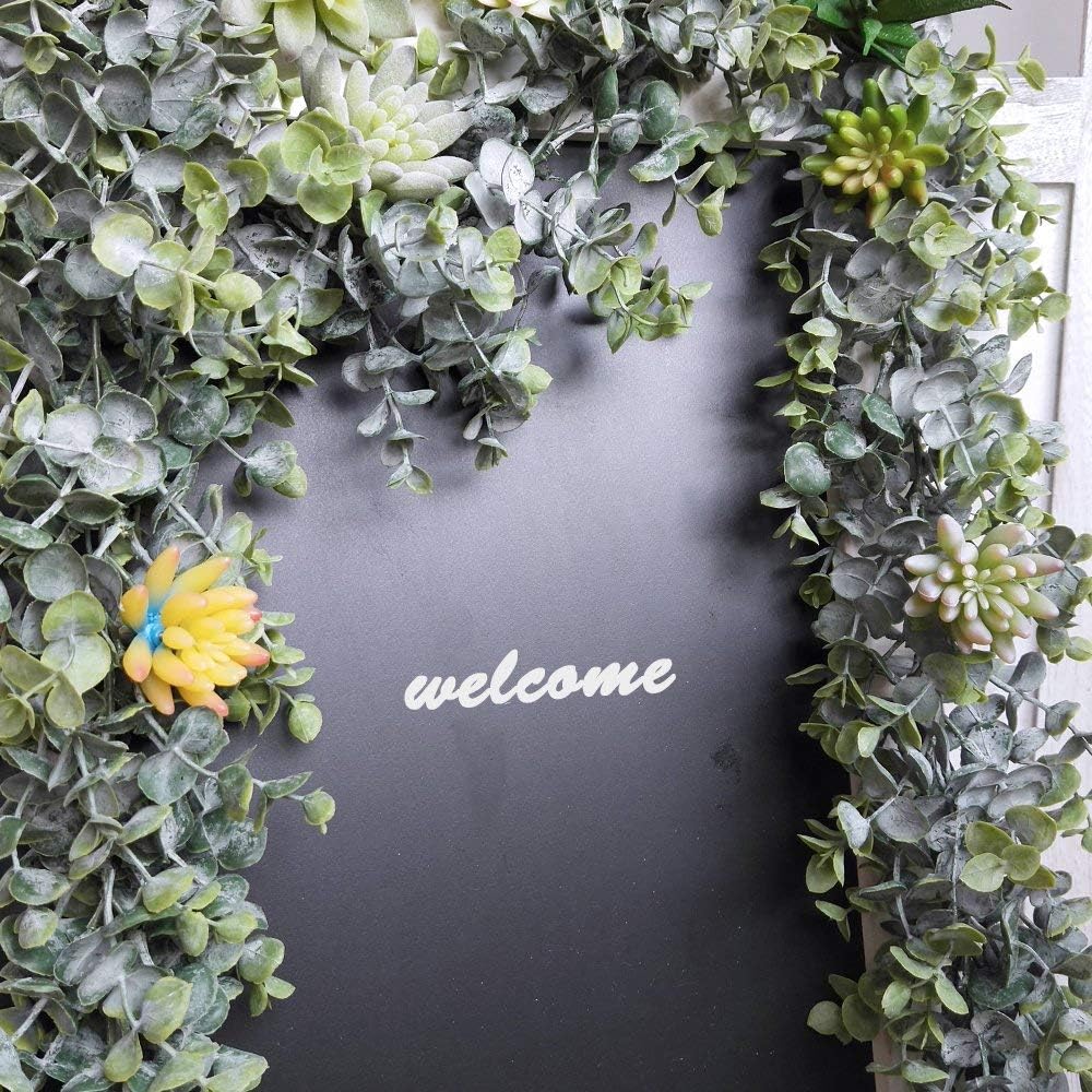 Winlyn 59 Ft Artificial Eucalyptus Garland in Grey Green