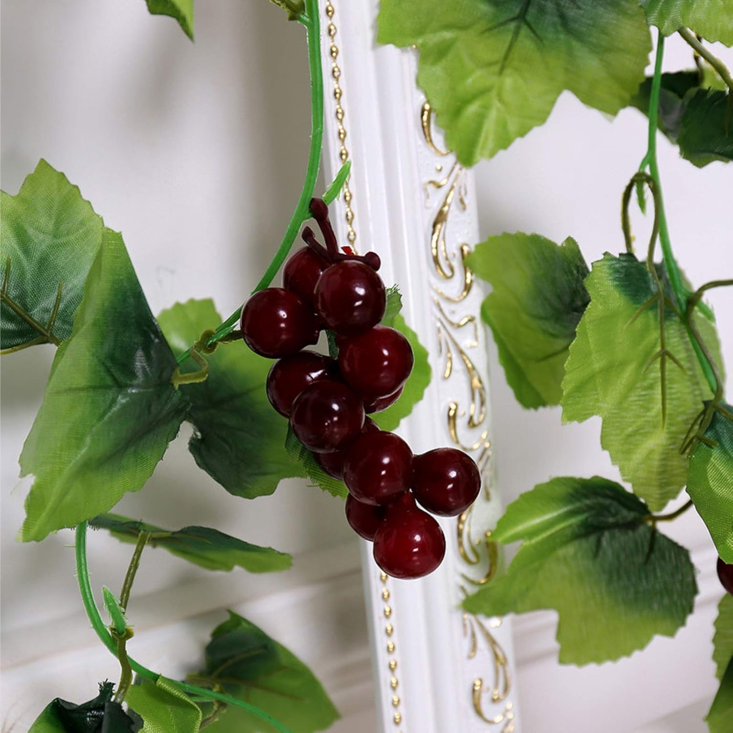 ASkinds 5Pcs Artificial Grapes Vines Leaves Garland