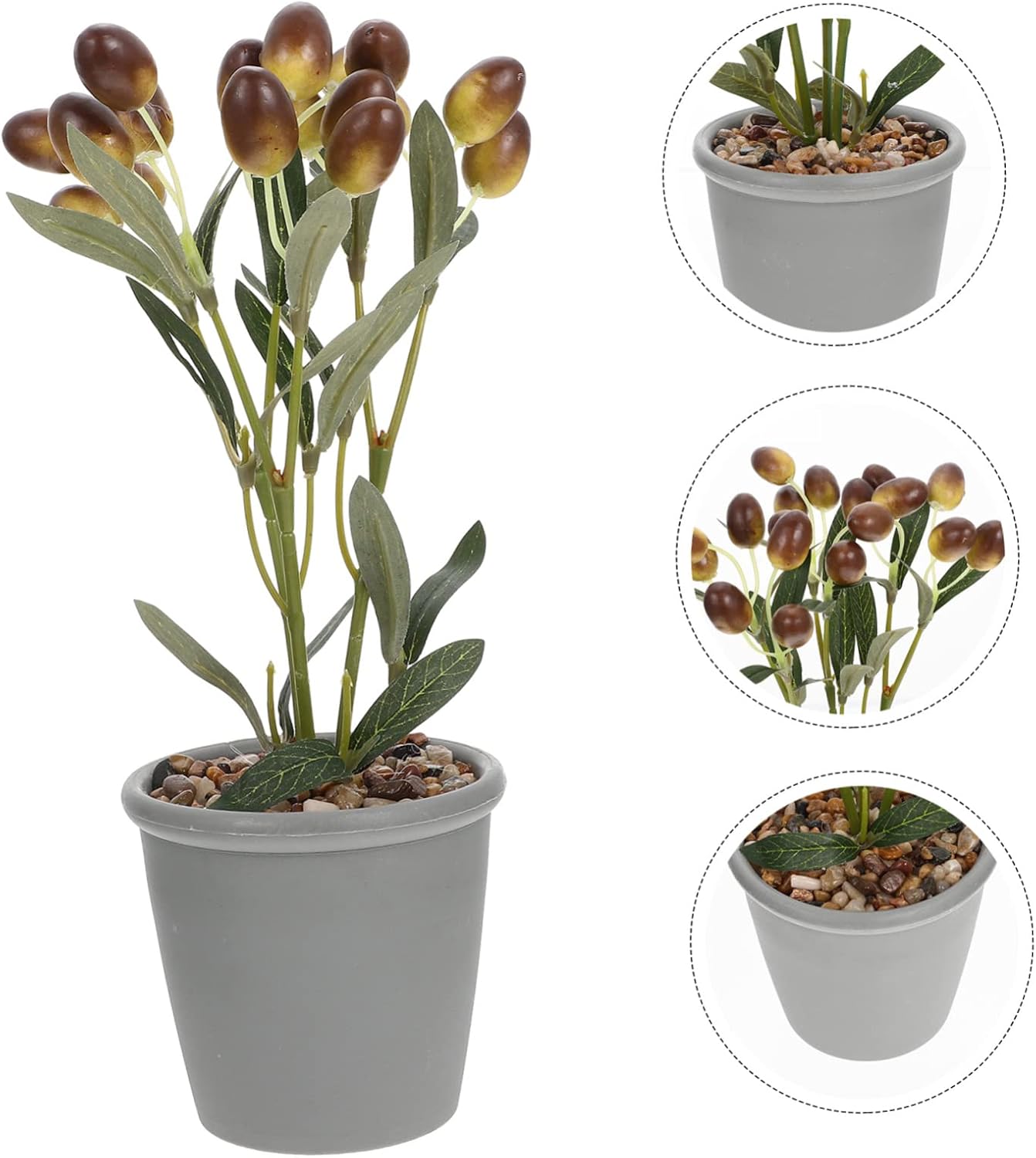 Ciieeo Artificial Fruit Potted Plant for Home Office Kitchen
