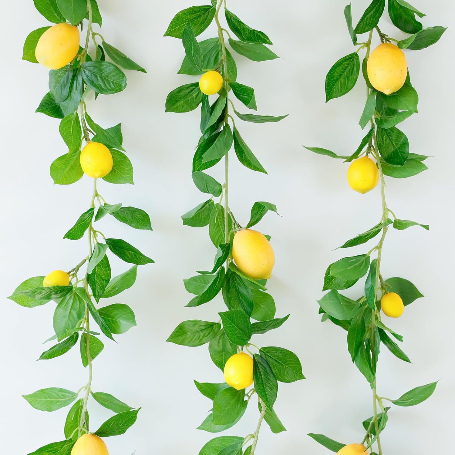 3 Strands Lemon Artificial Vine Garland 71 Inches