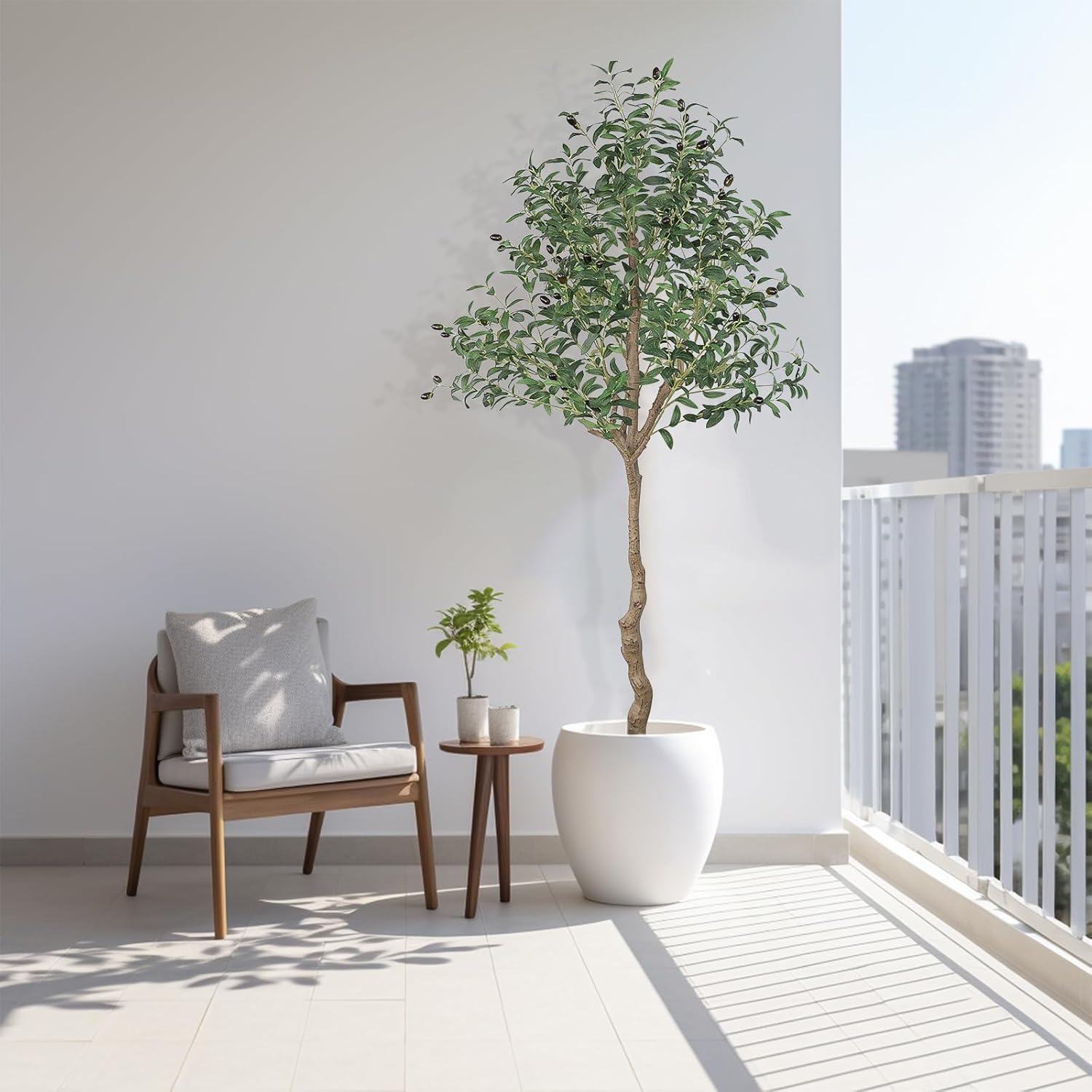 ANTING 6FT Artificial Olive Tree 2 Pack