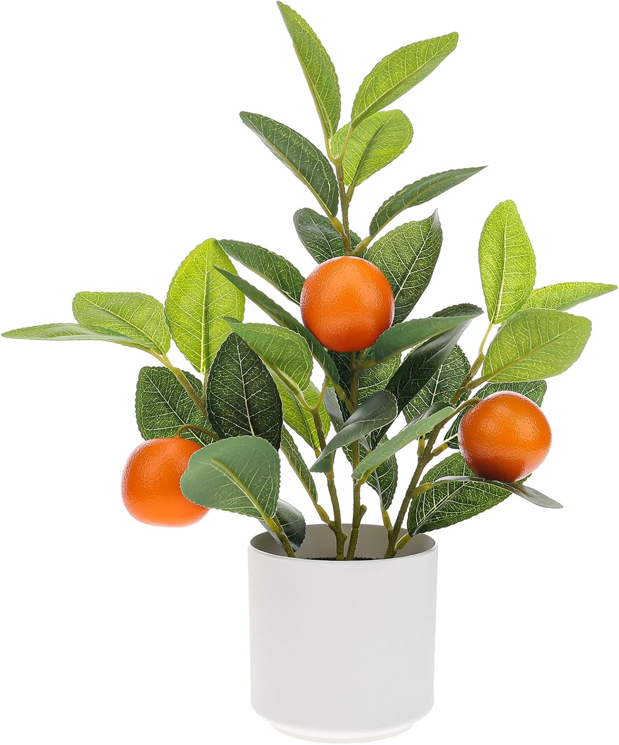 Woration Artificial Orange Tree 145 Inch Bonsai Pot