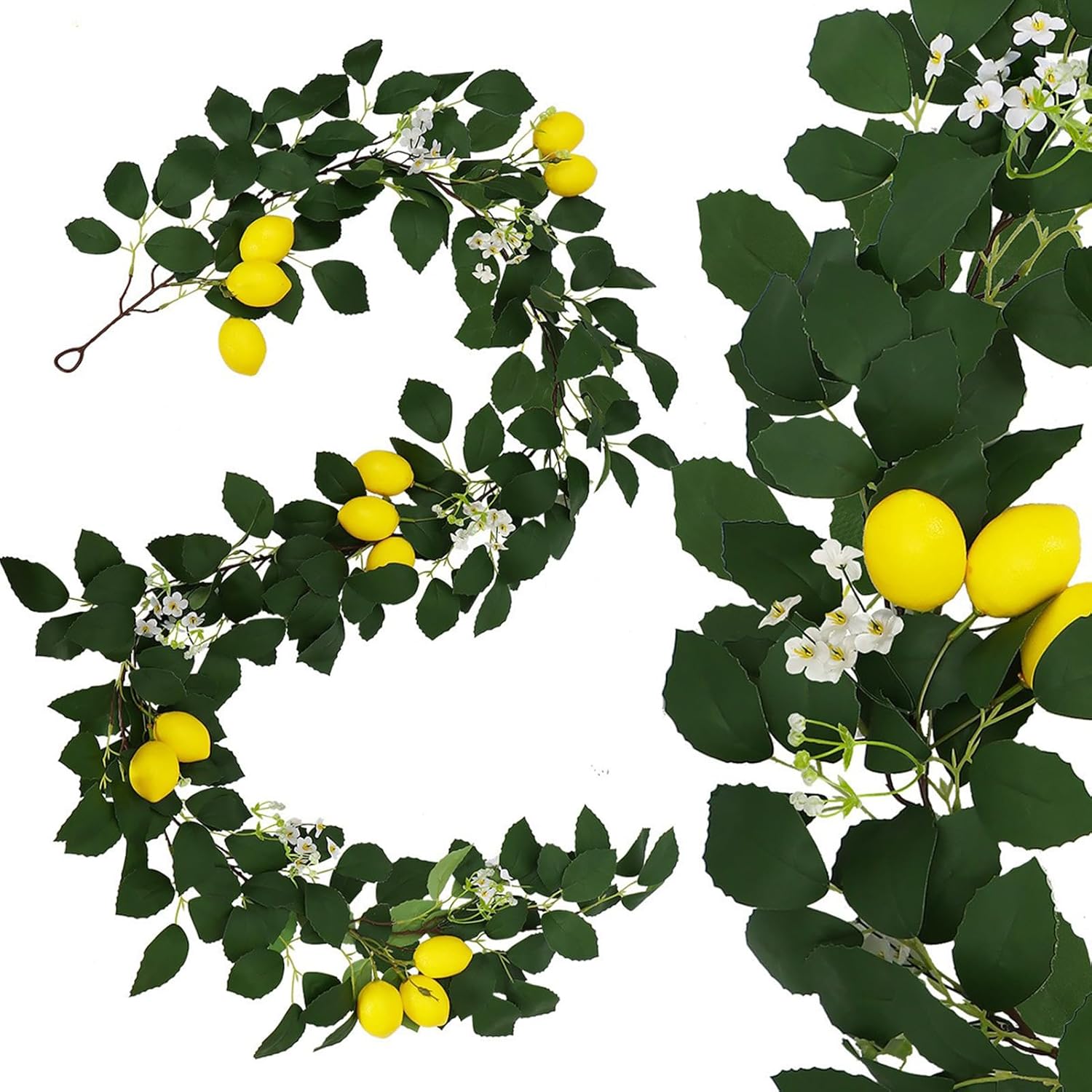 65 Ft Artificial Lemon Garland for Home Decor