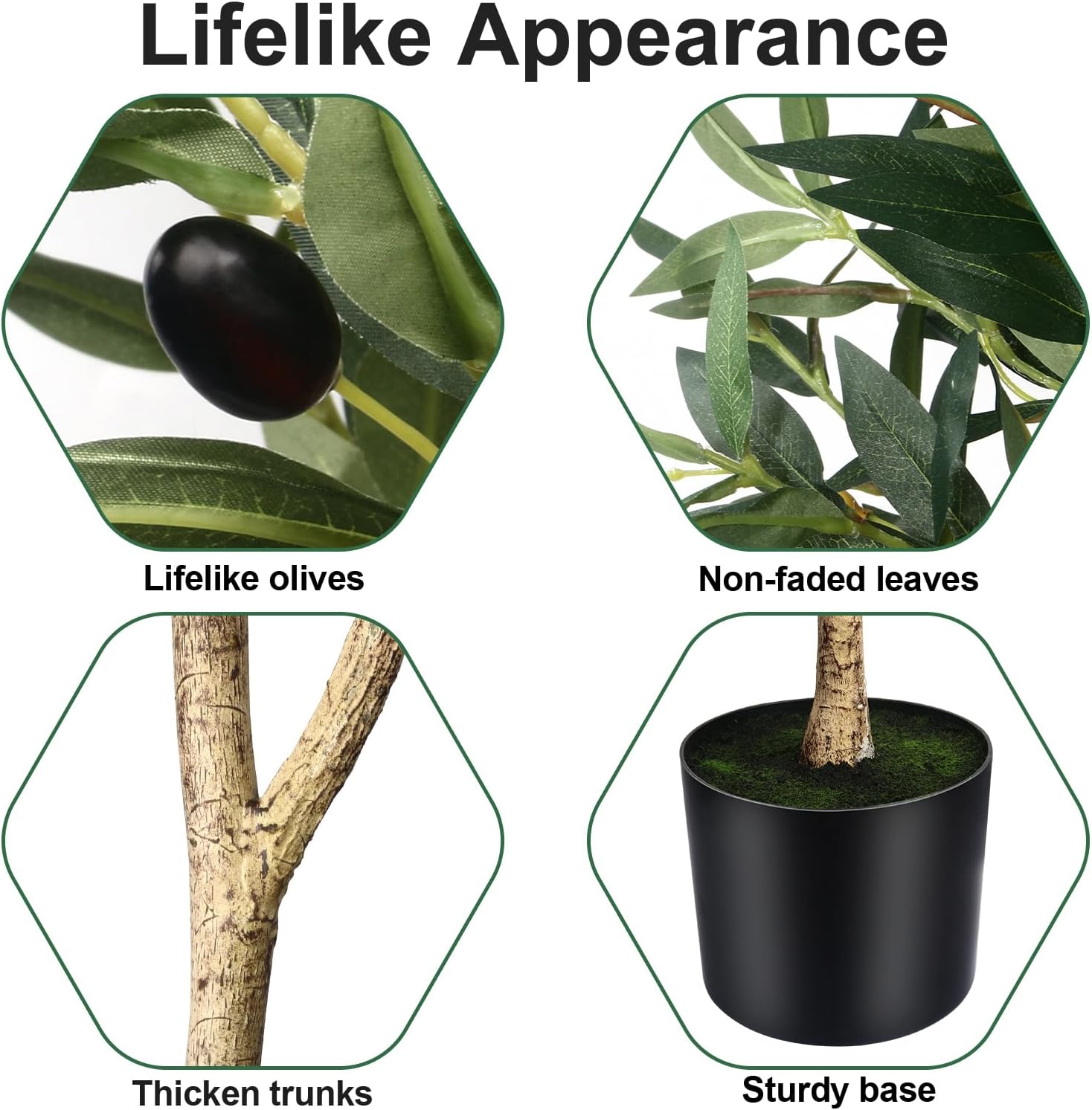 7FT Olive Tree Artificial Indoor Decor