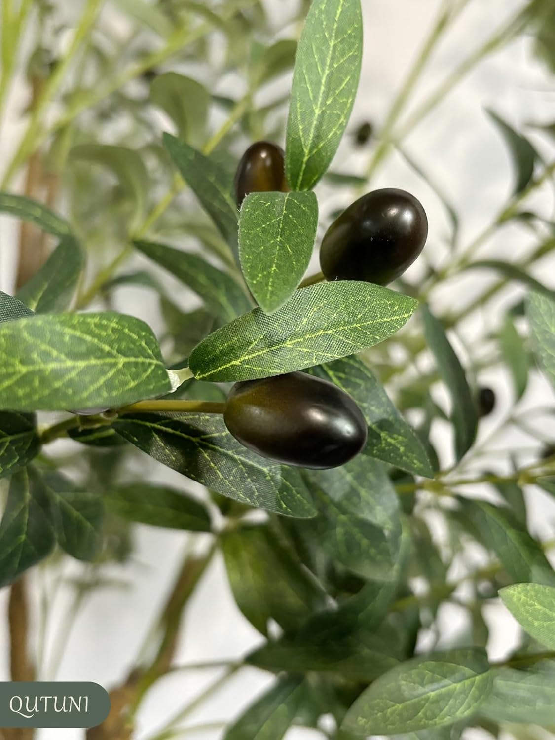 8FT Artificial Olive Tree with Realistic Fruits and Leaves