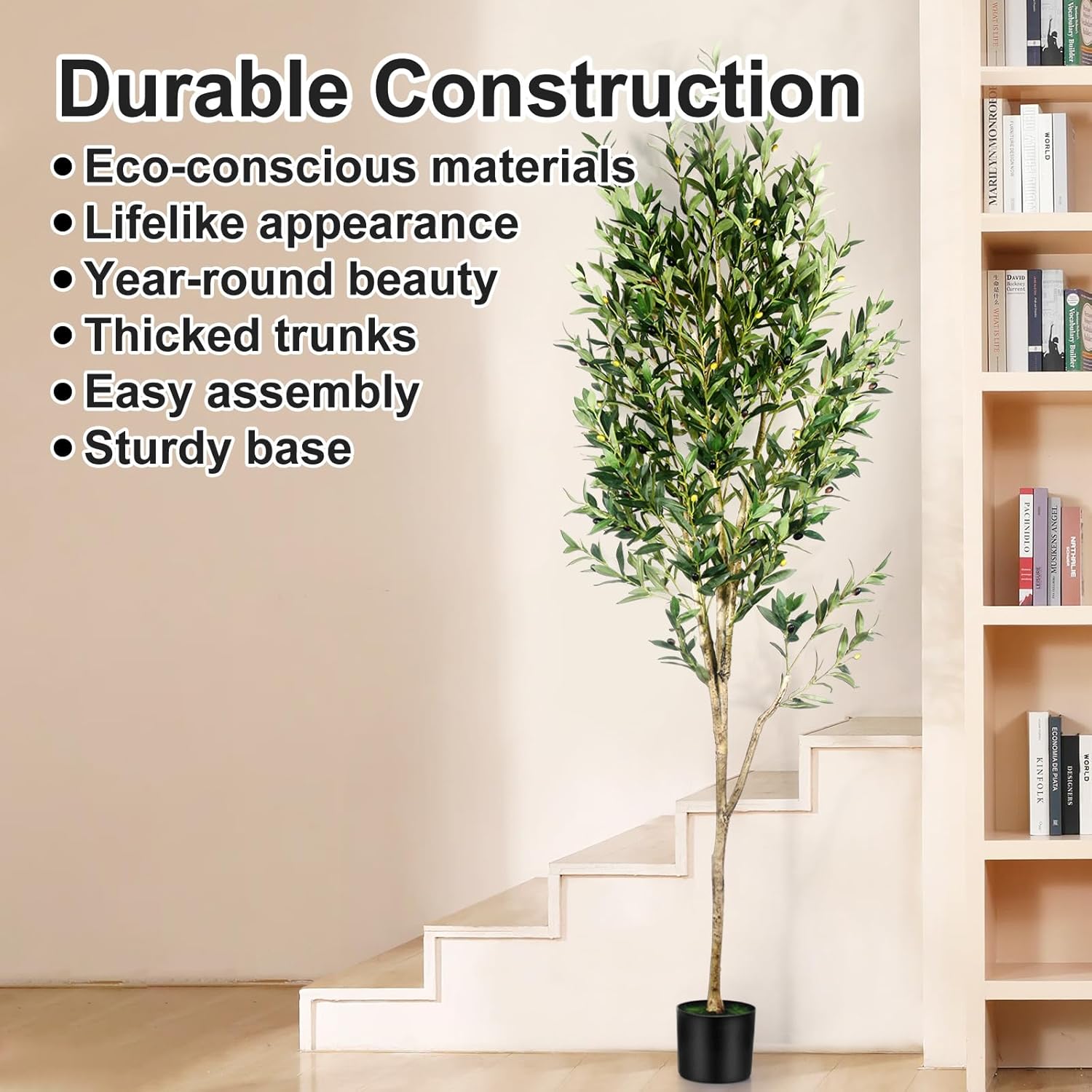 7FT Olive Tree Artificial Indoor Decor