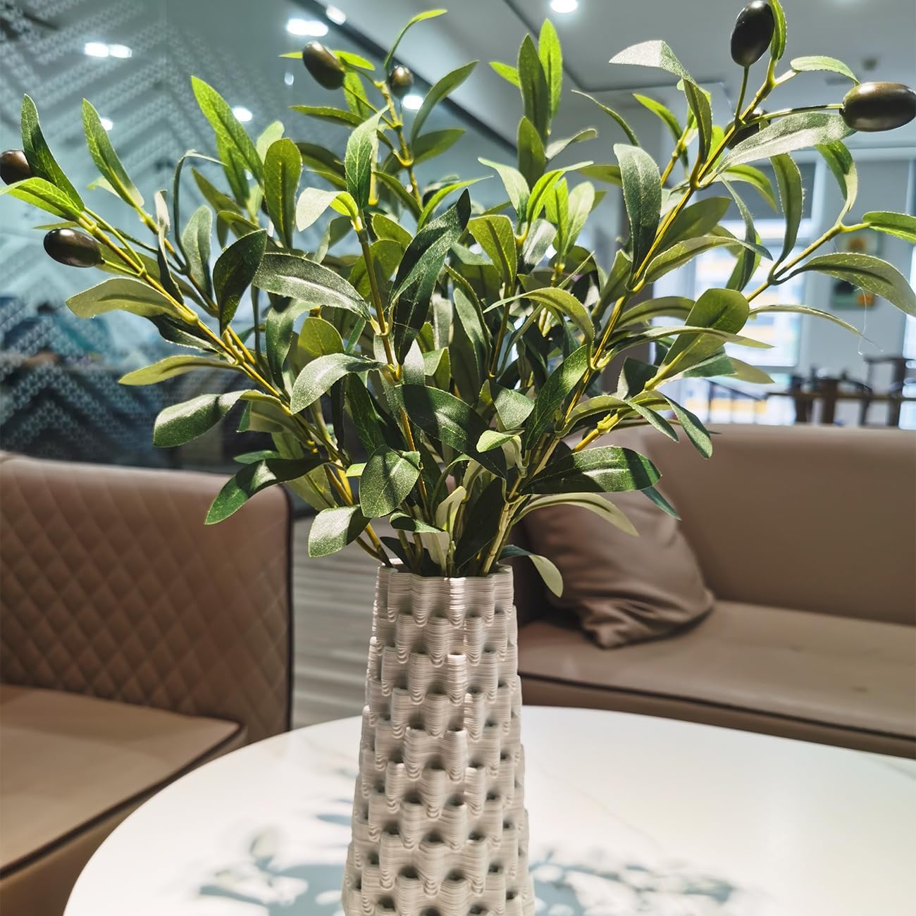 Heleze 39 Inch Artificial Olive Branches 4PCS