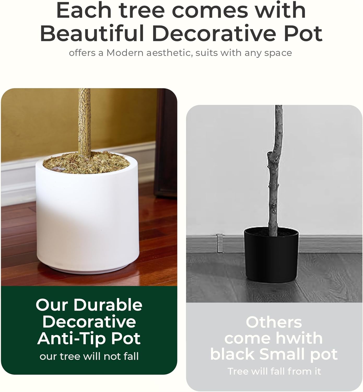 Faux Olive Tree 5ft - Artificial Indoor Decor with Pot