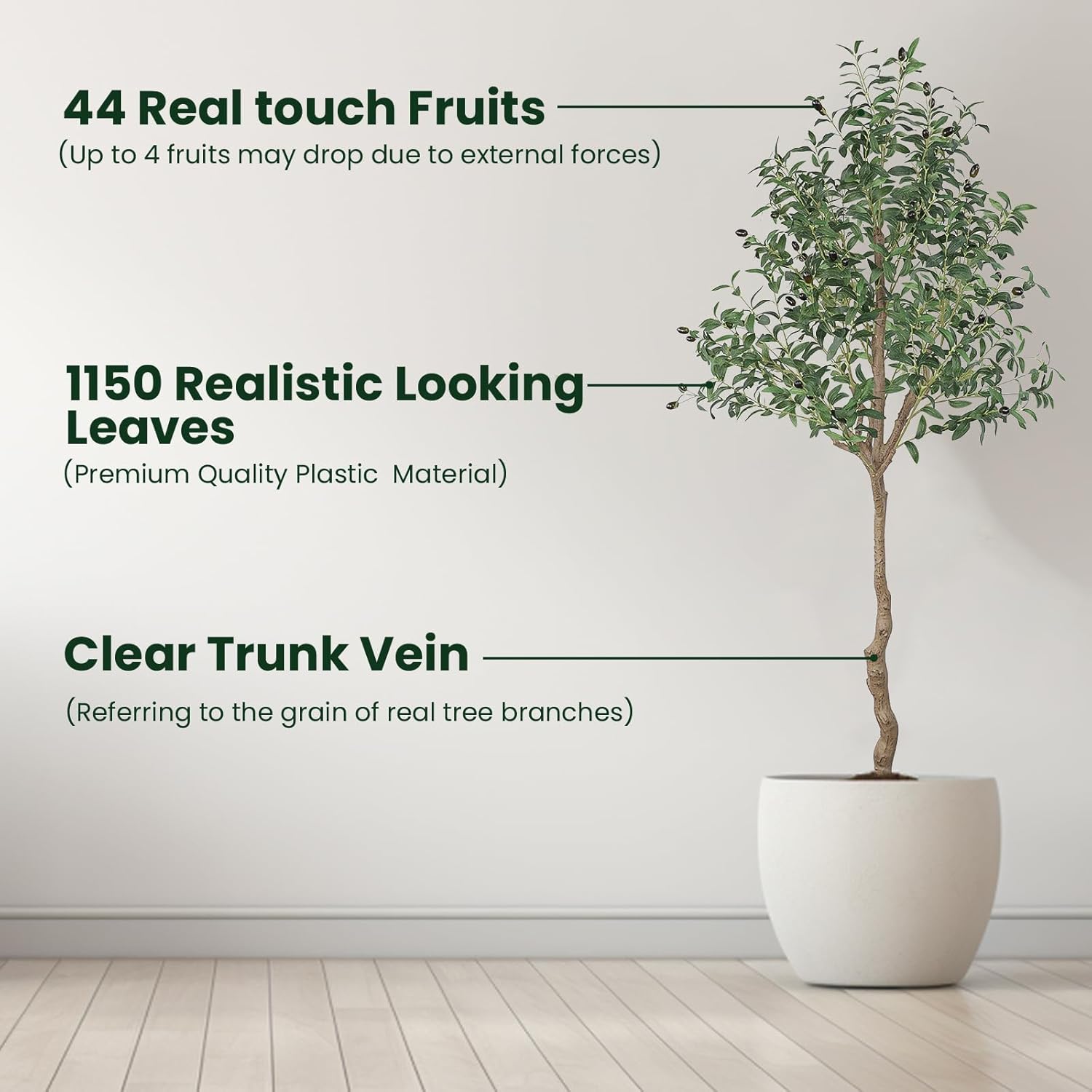 ANTING 6FT Artificial Olive Tree 2 Pack
