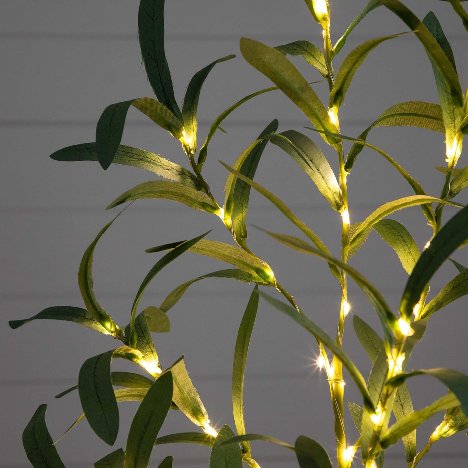 Nearly Natural 2-Foot Artificial Olive Tree with LED Lights